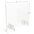 Eddie's Plexiglass Sneeze Guard - 36"W X 31.5"H - Clear Acrylic-Designed to be used in offices, meeting areas, shared workspaces, classrooms, libraries and restaurants