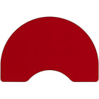 Flash Furniture 48''W x 96''L Kidney Shaped Activity Table with Thermal Fused Top and Standard Height Adjustable Legs, Red-Shape: Kidney