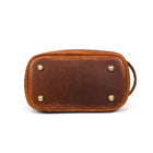 Tolredo Poseidon Leather Toiletry Bag - Brown-Leather holder for easy carry