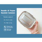 Minimal Stainless Steel Bento Box 780 ml - Set of 2-Material: SS304 + Silicone