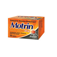 MOTRIN 400 mg Tablets, Super Strength, 16 Pack-Fast, effective relief of mild to moderate pain
