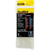Stanley Glue Gun Sticks - 6 Pack-4" x 0.45" oval glue sticks (100mm x 11.3mm)