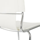 Avenue Six 30" Dorado Vinyl with Chrome Base Bar Stools, White, 2 Pack-Seat Height 30"