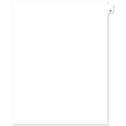 Southwest Tab - A - 1/26th Cut - No Hole - White - 25 Pack-Index and Litigation Tab Dividers