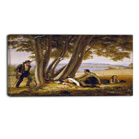 Designart William Sidney Mount, Boys Caugh Napping in a Field Canvas Art Print, (PT5016-32-16)-Print