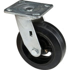Kleton Mold-On Caster, Swivel, 6" (152.4 Mm), Rubber, 500 Lbs. (227 Kg.) - 4 Pack-Bolt Hole Size 7/16" (11 mm)