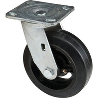 Kleton Mold-On Caster, Swivel, 6" (152.4 Mm), Rubber, 500 Lbs. (227 Kg.) - 4 Pack-Bolt Hole Size 7/16" (11 mm)