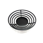 Elegance Round Black Colour Centrepiece Platter Stainless Steel Tray-Set Includes: 1 Piece