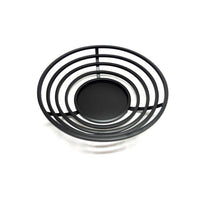 Elegance Round Black Colour Centrepiece Platter Stainless Steel Tray-Set Includes: 1 Piece