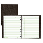 Blueline EcoLogix NotePro Notebook - 9 1/4" x 7 1/4" - Black-Twin Wire Binding