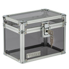 Vaultz Locking Index Card Box, 4" x 6", Assorted Colours-Holds 4" x 6" index cards