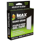 Duck Brand MAX Strength Nano Grab Gel Tape - Clear-Double-sided gel tape for dynamic applications, quick fixes and non-traditional tape hacks