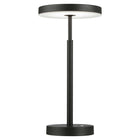 Dainolite Francine Modern Table Lamp - Sandy Black with White Acrylic Diffuser - 10 W-Dimmable