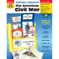 Evan-Moor History Pockets: The American Civil War Teacher Resource Book (EMC3724)-Subject: Social studies