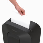 Fellowes Powershred LX50 9 Sheet Cross-Cut Shredder-Safely shreds staples, paper clips and plastic credit cards