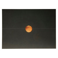 St. James Elite Medallion Fold Certificate Holders, Black Linen with Copper Medallion, 5 Pack-Luxurious embossed copper medallion closure