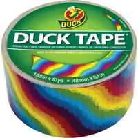 Printed Duck Tape Brand Duct Tape, Rainbow-48 mm x 9.1 m (1.88" x 10 yards)