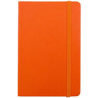 JAM Paper Hardcover Lined Notebook With Elastic Closure, Travel Size, 4 x 6 Journal, Sunburst Orange, 2/Pack (340528848g)-Size: Travel (4 x 6 inches)