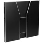 Flash Furniture 4' Black Laminate Foldable Bar-Removable Top
