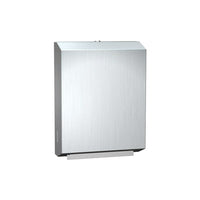 ASI Paper Towel Dispenser-Paper towel dispenser, dispenses 400 C-fold or 525 multi-fold paper towels without adjustment or adapters