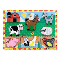 Melissa & Doug Farm Chunky Puzzle (LCI3723)-Age group and grade: Ages 2+ years and grades toddler