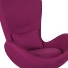 Flash Furniture Egg Series Magenta Fabric Side Reception Chair-Pillow Size: 12-13"W x 8-10"H x 2" Thick