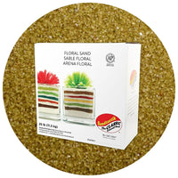 Sandtastik Floral Coloured Sand, 25 lb (11.3 kg) Box, Lizard Green-Coarse grain with natural sparkle throughout