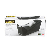 Scotch Desktop Tape Dispenser - Metallic Black-Desktop tape dispenser with a stylish metallic design