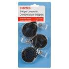 Staples Lanyards with Breakaway Clasp, 3 Pack-Nylon