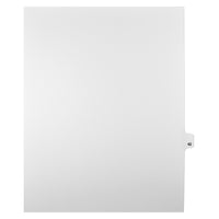 Mark Maker Legal Tabs - Letter Size - White - 1/25th cut - 25 tabs per package - 5 packages Pack - Number 42-White Single Tabs