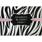 Rosedale Greeting Card, Happy Birthday- Zebra Print-Printed on premium coated card stock