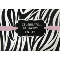 Rosedale Greeting Card, Happy Birthday- Zebra Print-Printed on premium coated card stock