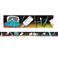 Edupress 2nd - 9th Grades Straight Photo Bulletin Board Border, Science Tools, 96 Pack (EP-3090)-Size: 39"(L) x 3"(W)