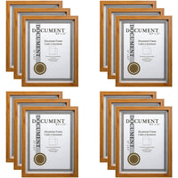Office Works Woodgrain Document Frame, 11 x 8 inches, Beige, 12 Pieces-Set: it comes in a set of 12 document frames in total, great for commercial, office or school use (all in same colour)