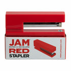 JAM Paper Modern Desk Stapler - Red-Available in various beautiful colors, these staplers are perfect for adding a pop of color to any desk at home or at work.
