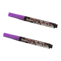 Marvy Uchida Fine-Point Liquid Chalk Markers - Erasable - Dustless - Violet - 2 Pack-Colour: Violet