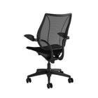Humanscale Liberty Task Chair - Black-Engineered to automatically adjust to whoever sits in it, instantly accommodating each user regardless of size and weight