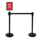 Futech Sign Holder For Stanchions - 8.5"W x 11"H - Black-Colour: Black
