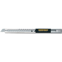OLFA Standard-Duty Precision Knife, 9 Mm, Stainless Steel, Stainless Steel Handle - 12 Pack-Blade Material: Stainless Steel