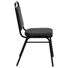 Flash Furniture HERCULES Series Trapezoidal Back Stacking Banquet Chair - Black-Stacks up to 10 Chairs High