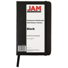 JAM Paper Hardcover Lined Notebook With Elastic Closure, Small, 3.75 x 5.63 Journal, Black, 2 Pack (340526602g)-2 per pack
