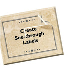 Avery Easy Peel Clear Glossy Laser/Inkjet Shipping Labels, 8-1/2" x 11", 10 Pack (7665)-8-1/2" x 11", Clear Glossy