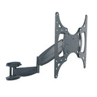 TygerClaw Full Motion Wall Mount for 42" to 55" Flat Panel TV (LCD43908BLK)-Tilt degree from -5 to +10