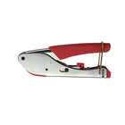 HVTools Waterproof Connectors Crimping Tool, 9" x 4" x 2", Silver-molded-in diagram to show you which way to insert the cable