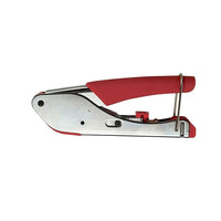 HVTools Waterproof Connectors Crimping Tool, 9" x 4" x 2", Silver-molded-in diagram to show you which way to insert the cable