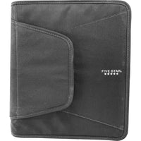 Five Star 1-1/2" Zipper Binder with Pocket - Assorted-1 1/2" binder has a standard round 3 ring fixture that holds 200 sheets