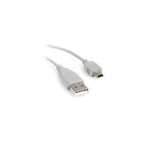 StarTech USB2HABM1 1' USB A/Mini B Male to Male Cable-USB 2.0 Hi-Speed interface can transfer data at the rate of 482 Mbps