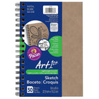 Pacon Corporation Art1st Create Your Own Cover Sketch Diary, 6" x 9", Natural Kraft Cover, 6 Pack-Fun to decorate and personalize with metallic pens, markers and gel pens