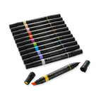 Prismacolor Premier Double Ended Markers - Assorted - 12 Pack (3620HT)-Smooth application or richly saturated colour and superior blendability