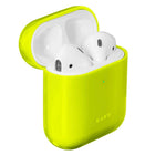 LAUT CRYSTAL-X for AirPods, Acid Yellow-Qi Wireless Charger Compatible